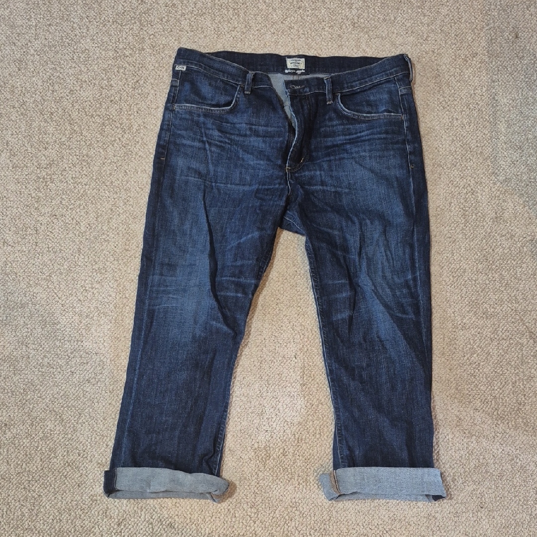 Citizens Of Humanity Drew Crop Flare Jeans Size 32 Medium Wash